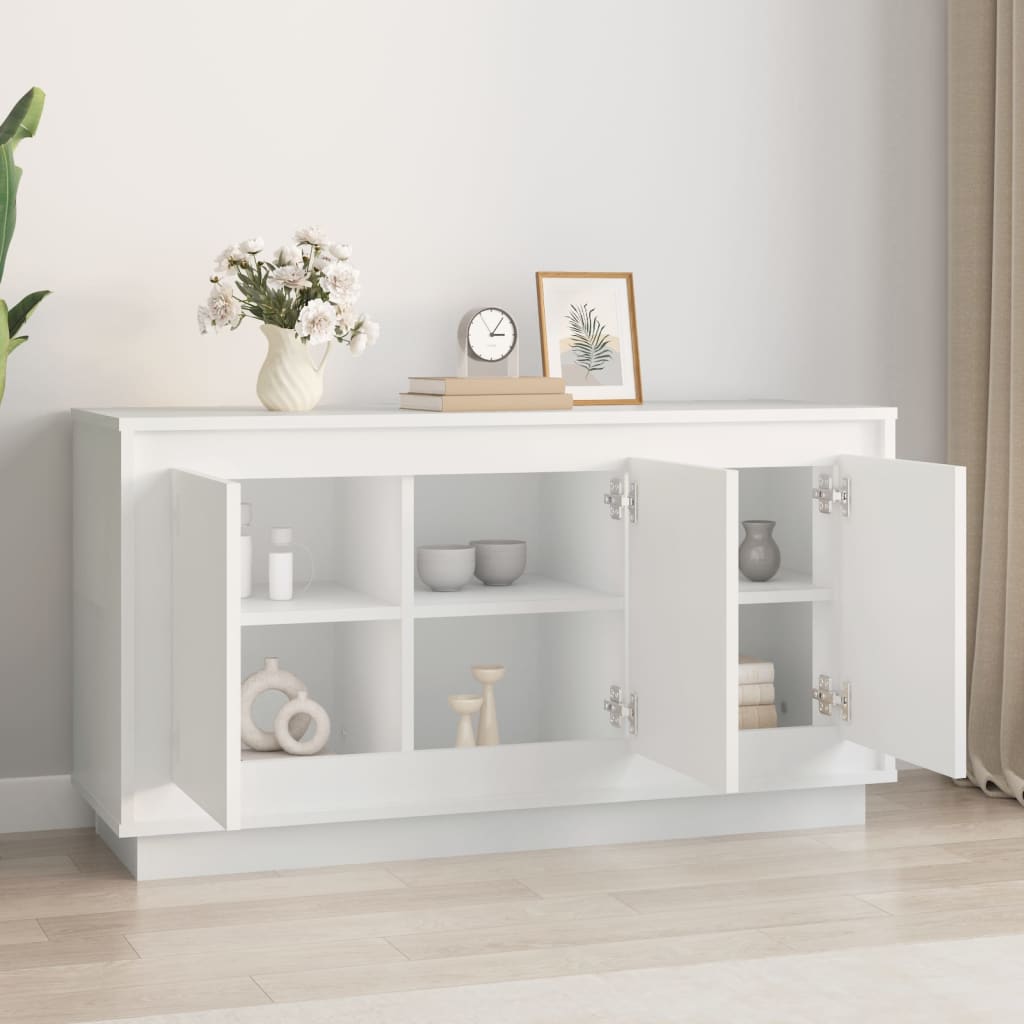 Sideboard White 102x35x55 cm Engineered Wood