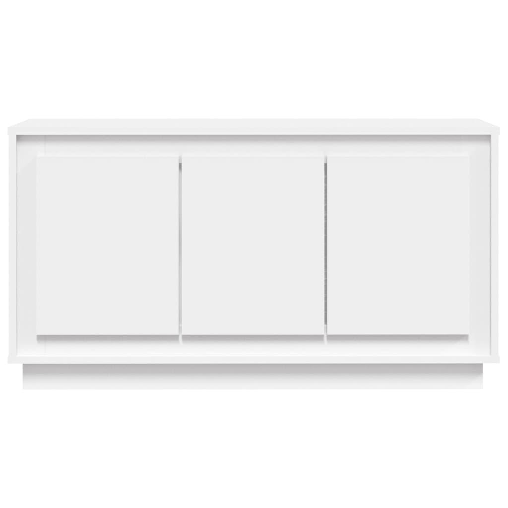 Sideboard White 102x35x55 cm Engineered Wood