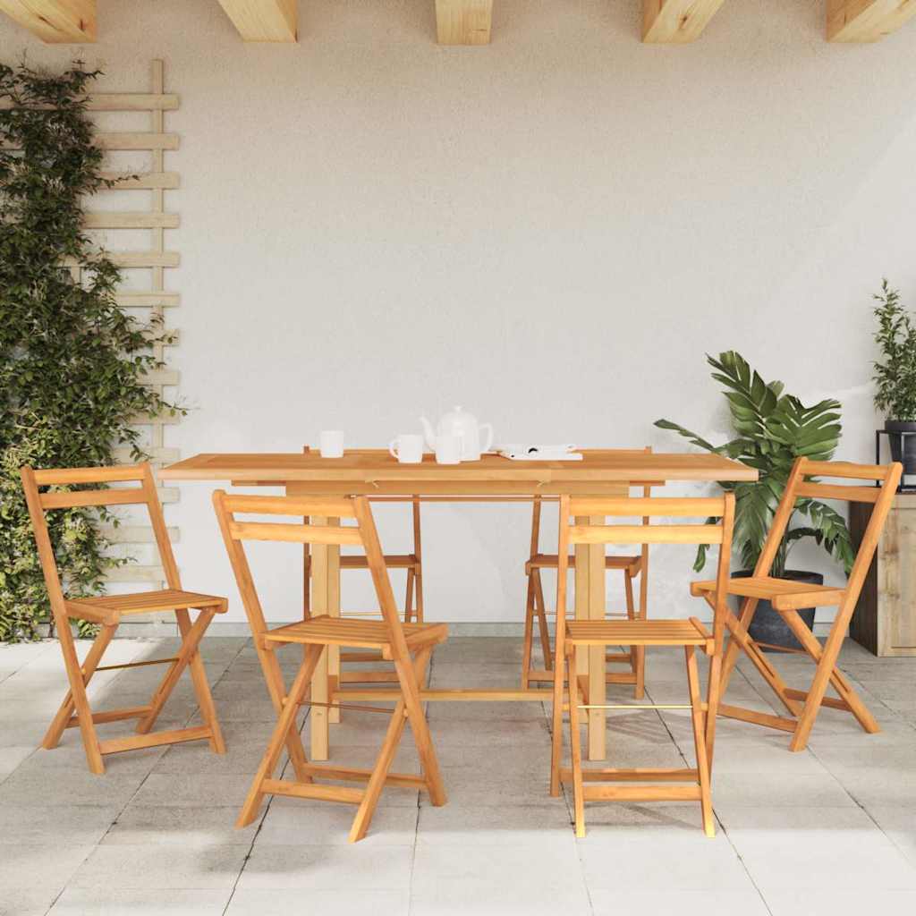 Extending Garden Table 110-160x80x75cm Solid Wood Teak