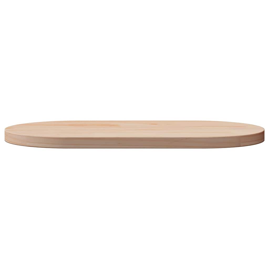 Table Top 70x35x2.5 cm Solid Wood Pine Oval
