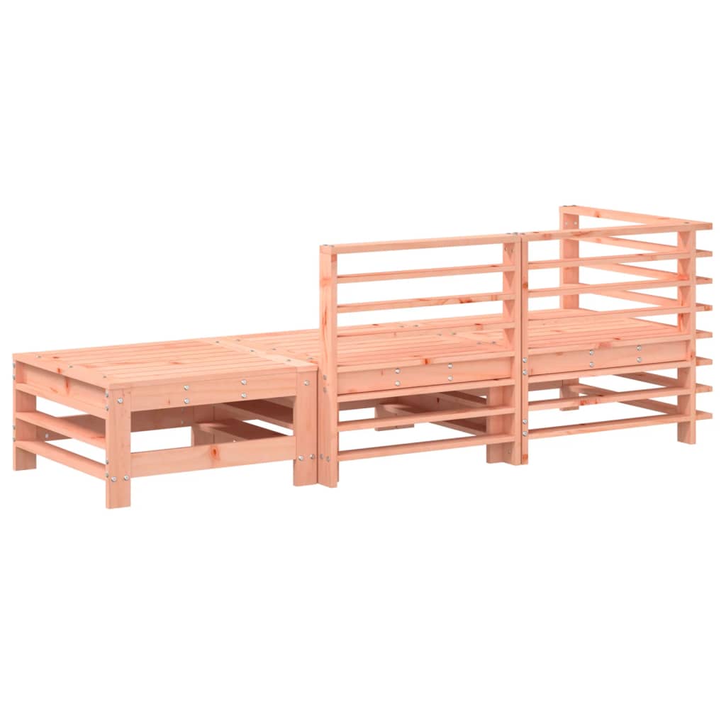 3 Piece Garden Lounge Set Solid Wood Douglas