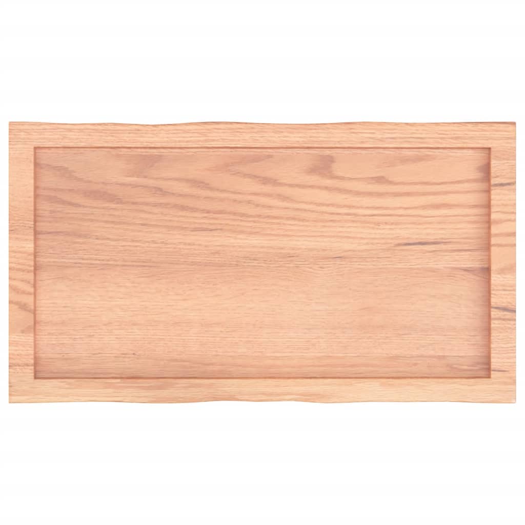 Table Top Light Brown 80x40x(2-4) cm Live Edge