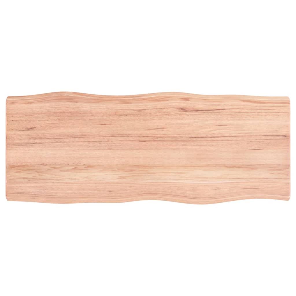 Table Top Light Brown 100x40x(2-4) cm Live Edge