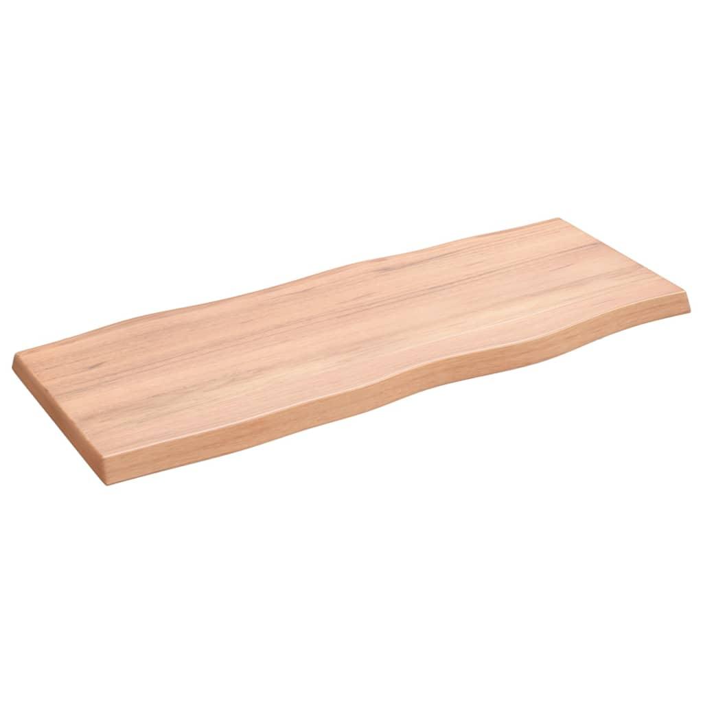 Table Top Light Brown 100x40x(2-4) cm Live Edge