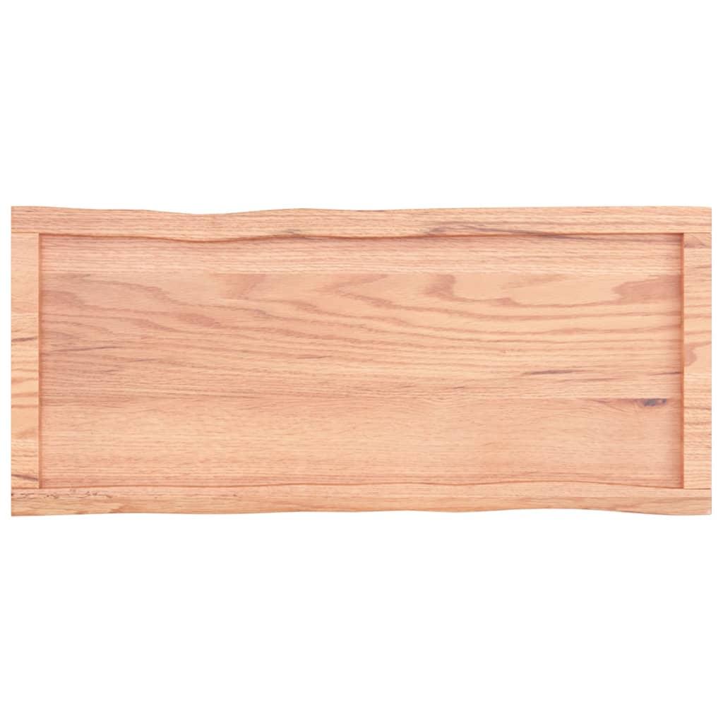 Table Top Light Brown 100x40x(2-4) cm Live Edge