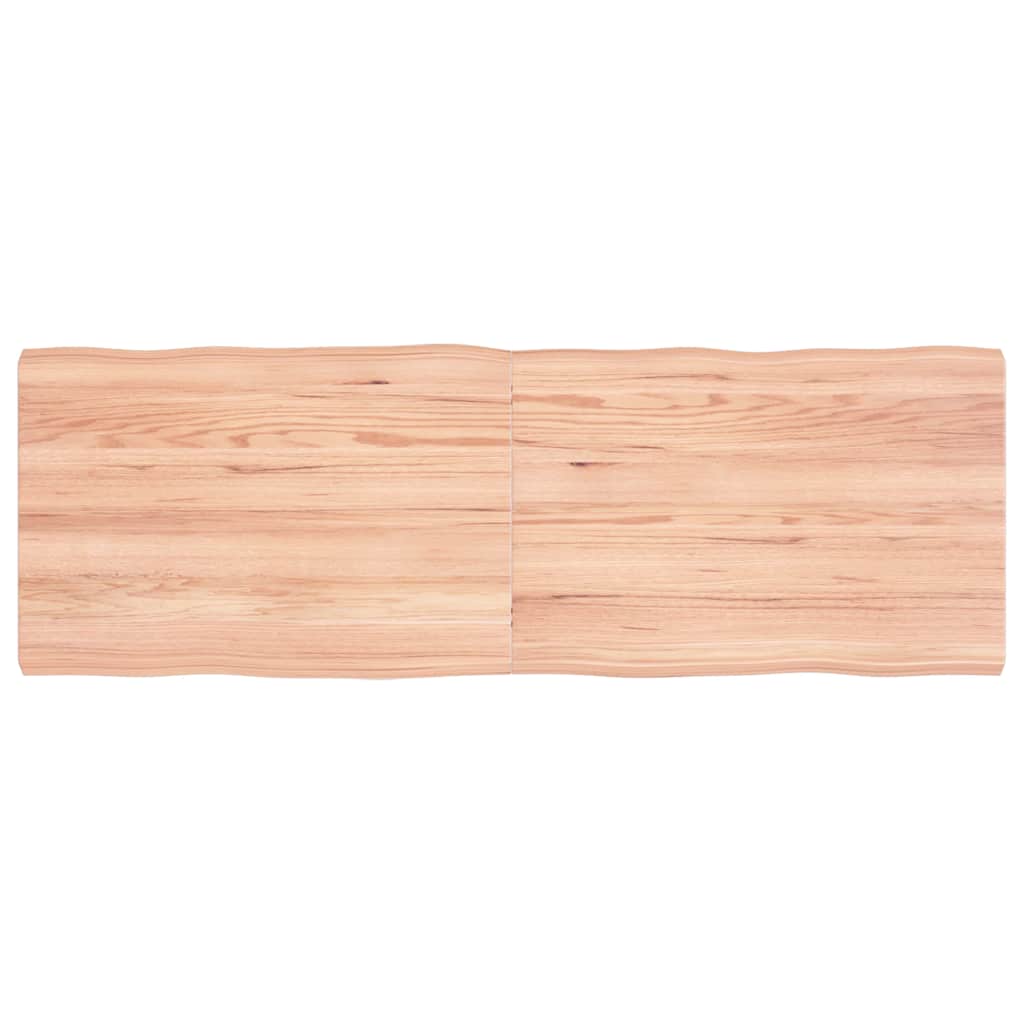 Table Top Light Brown 120x40x(2-4) cm Live Edge