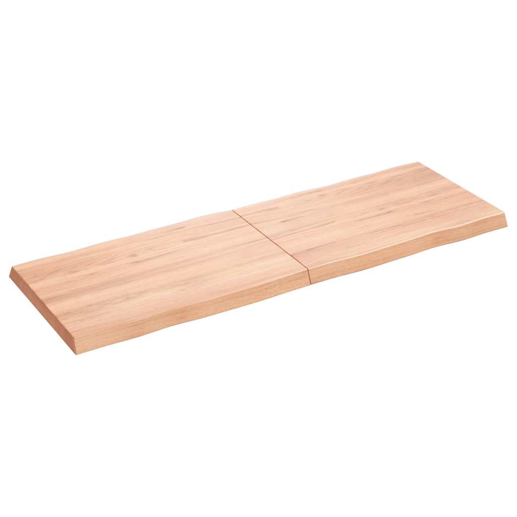 Table Top Light Brown 120x40x(2-4) cm Live Edge