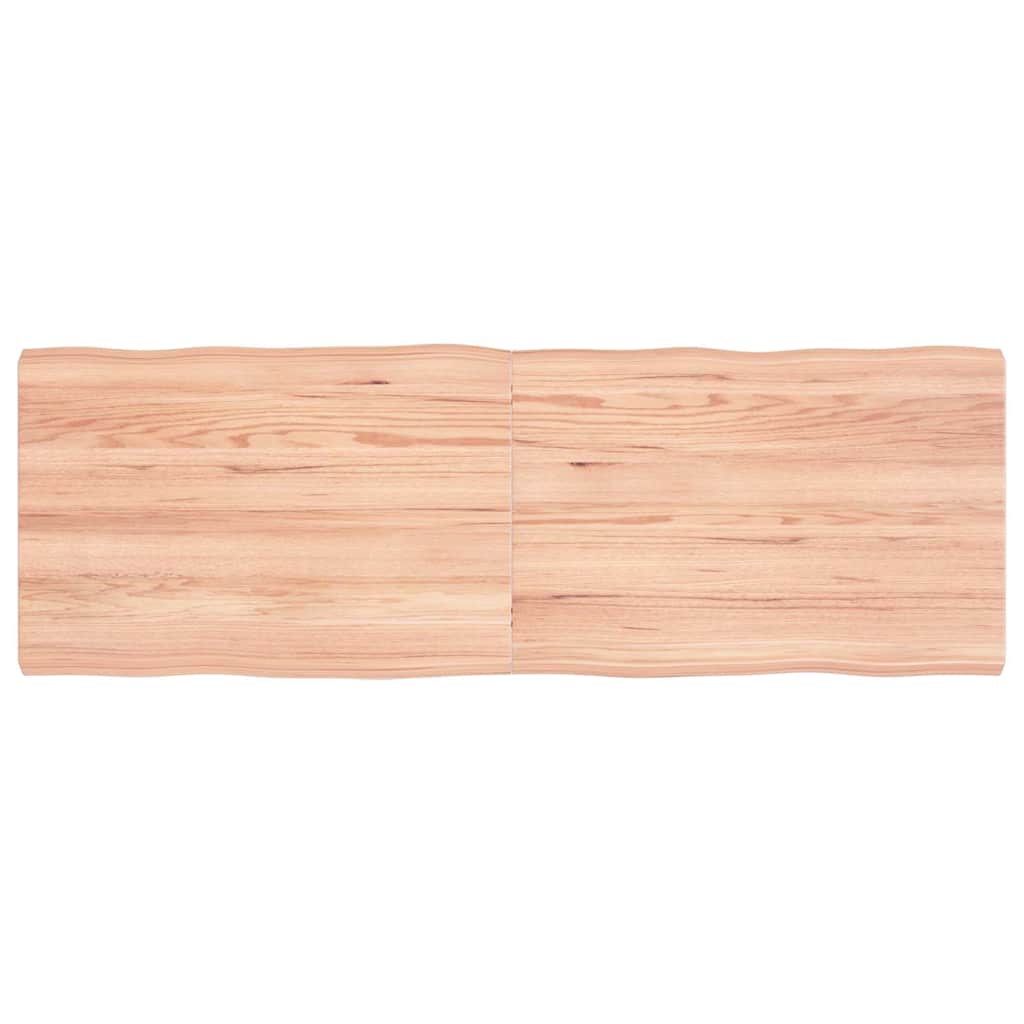 Table Top Light Brown 120x40x(2-4) cm Live Edge