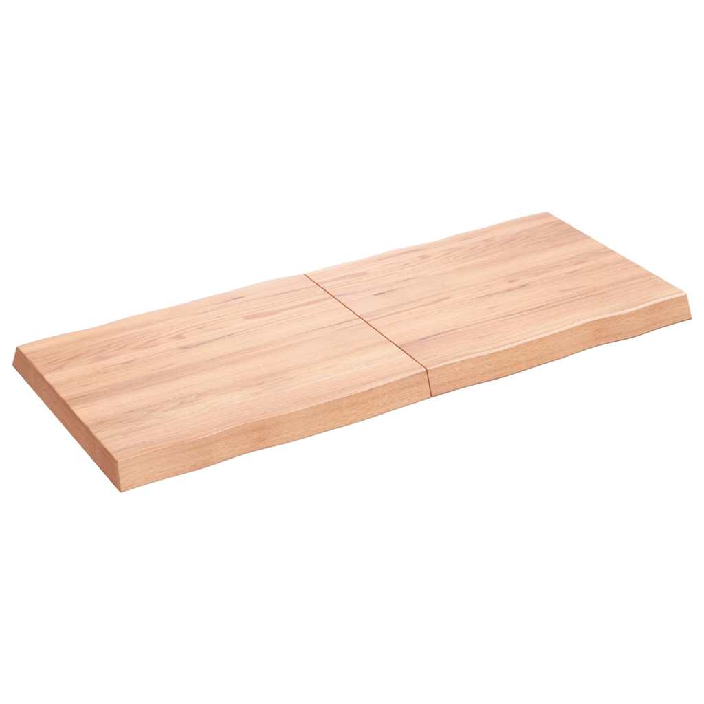 Table Top Light Brown 120x50x(2-6) cm Live Edge