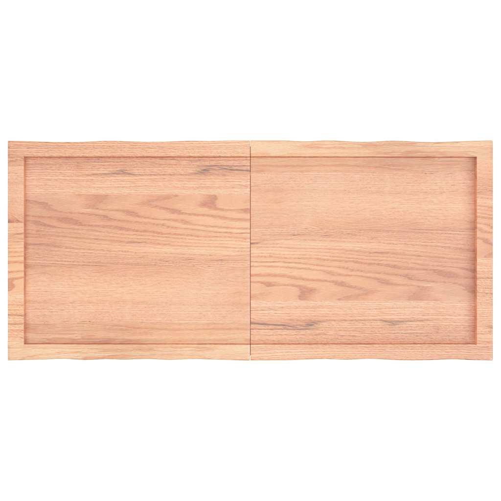 Table Top Light Brown 120x50x(2-6) cm Live Edge