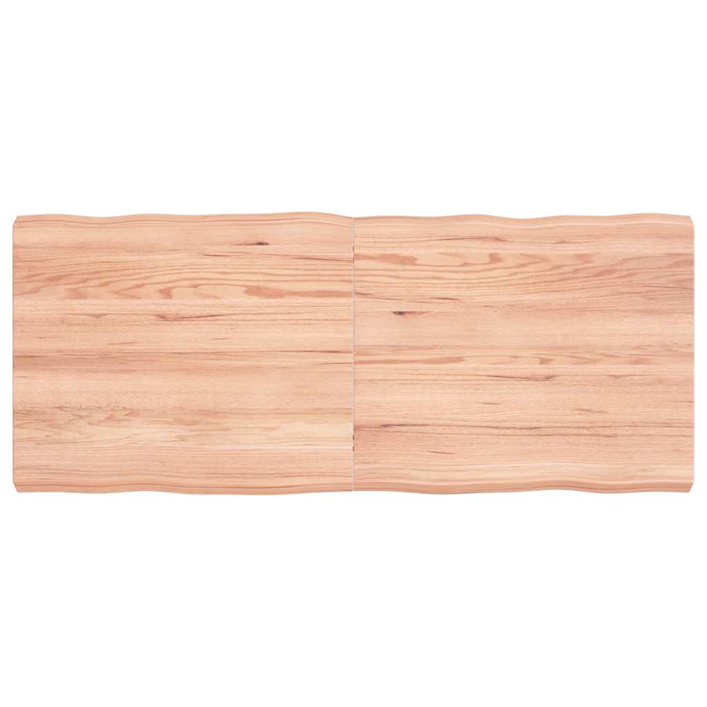 Table Top Light Brown 120x50x(2-6) cm Live Edge