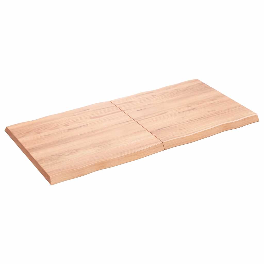 Table Top Light Brown 120x60x(2-4) cm Live Edge