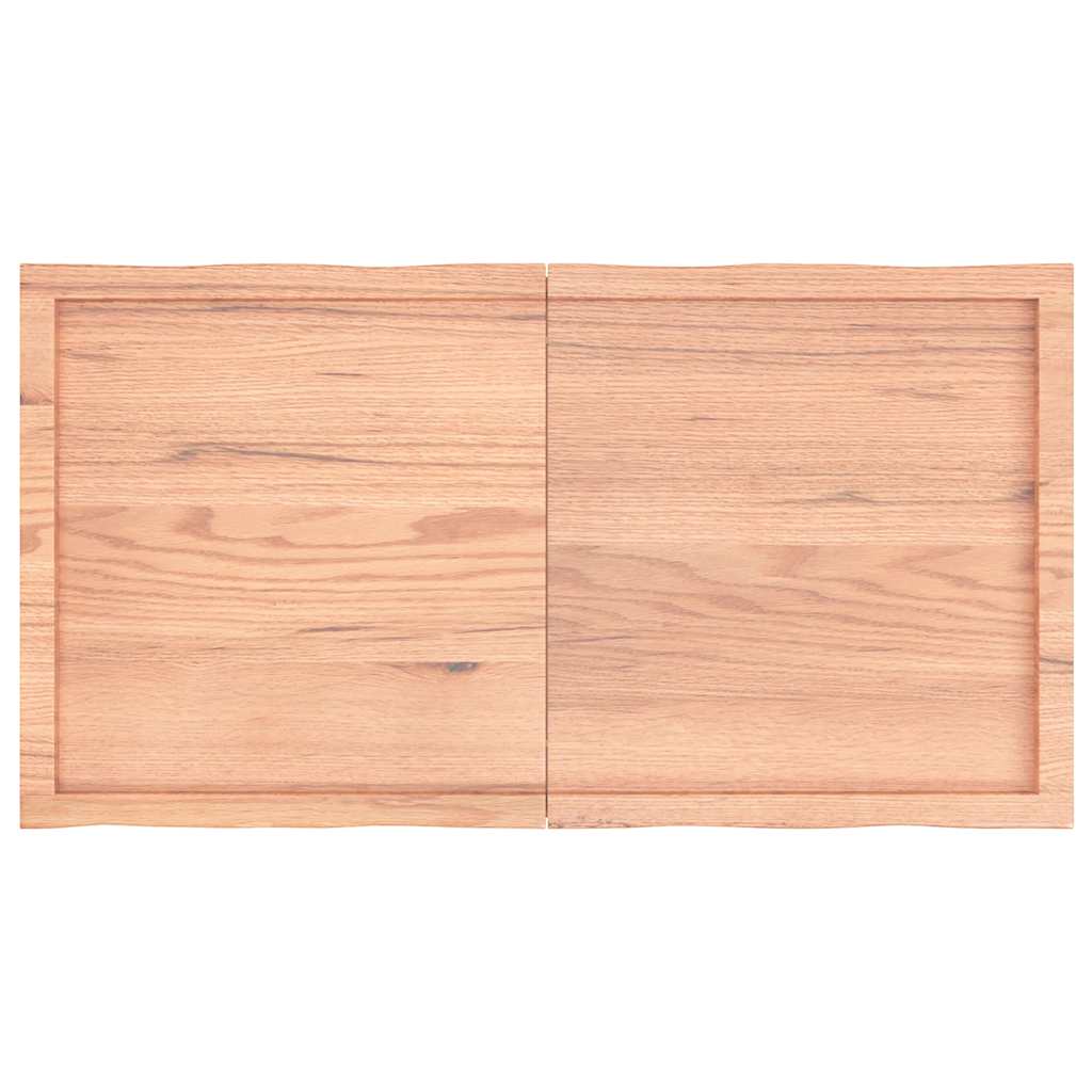 Table Top Light Brown 120x60x(2-4) cm Live Edge