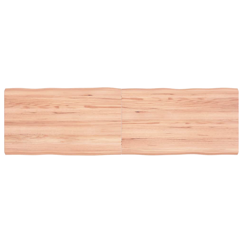Table Top Light Brown 140x40x(2-4) cm Live Edge