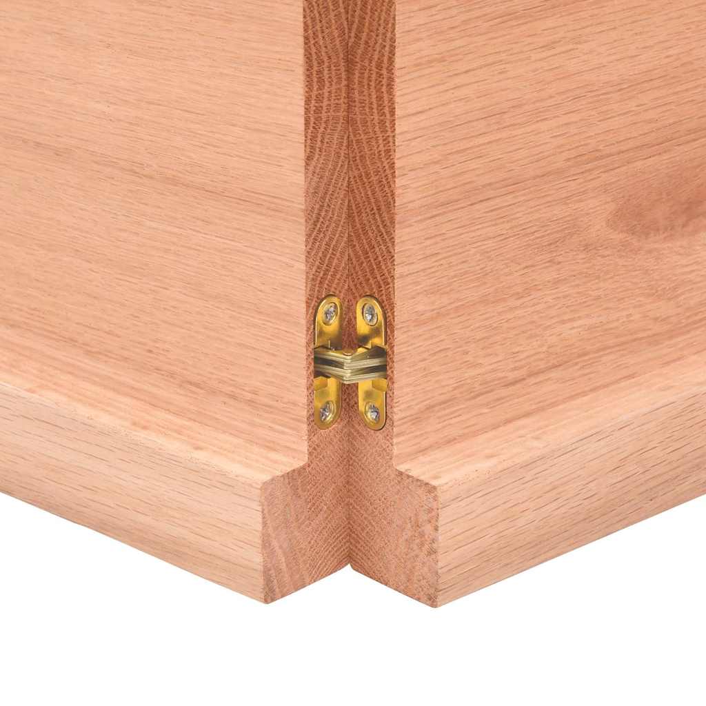 Table Top Light Brown 140x50x(2-4) cm Live Edge