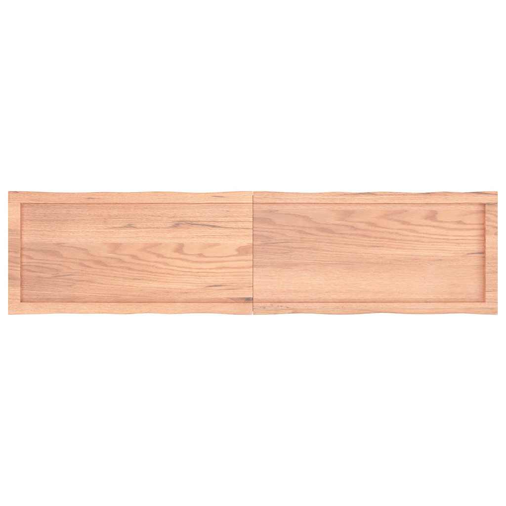 Table Top Light Brown 160x40x(2-4)cm Treated Solid Wood Live Edge