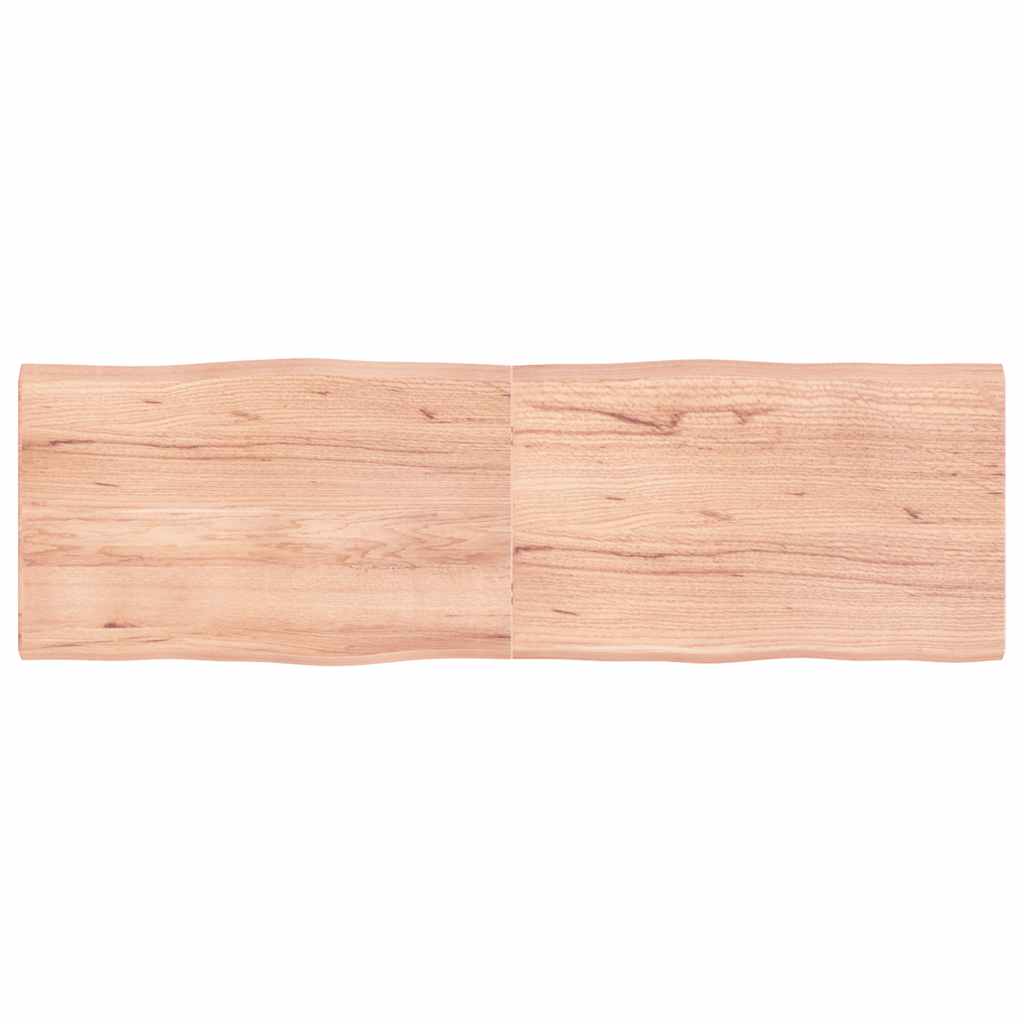Table Top Light Brown 160x50x(2-4) cm Live Edge