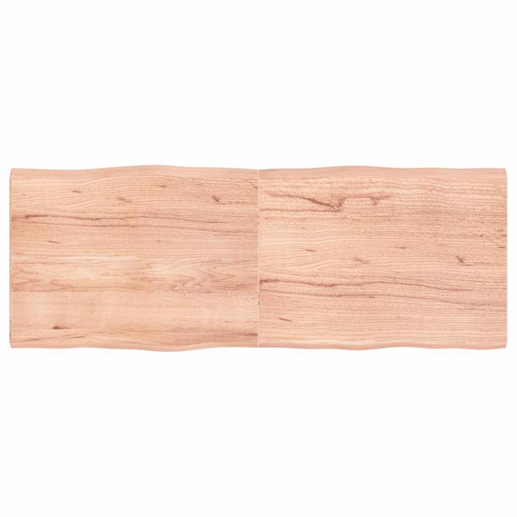 Table Top Light Brown 160x60x(2-4) cm Live Edge