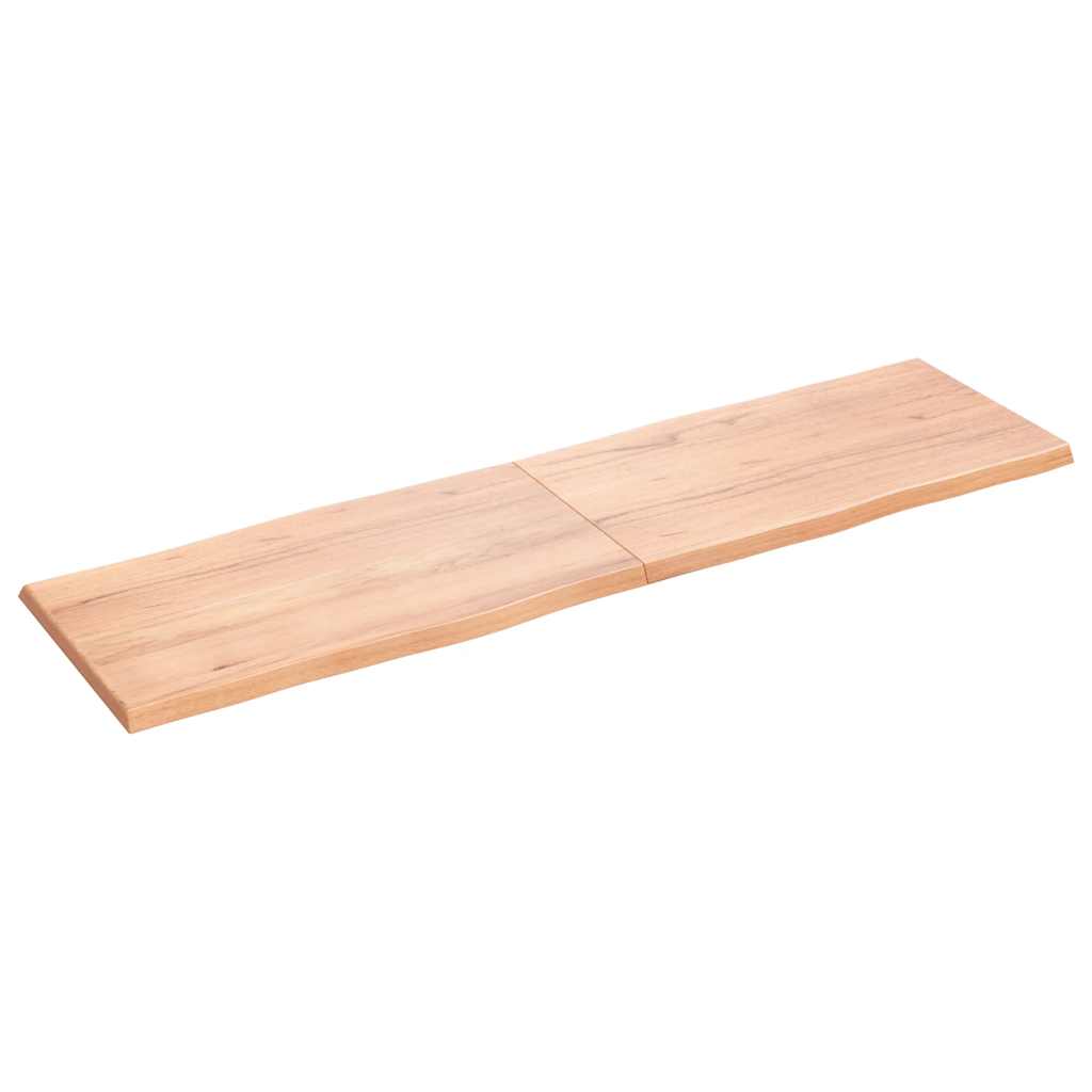 Table Top Light Brown 180x50x(2-4) cm Live Edge