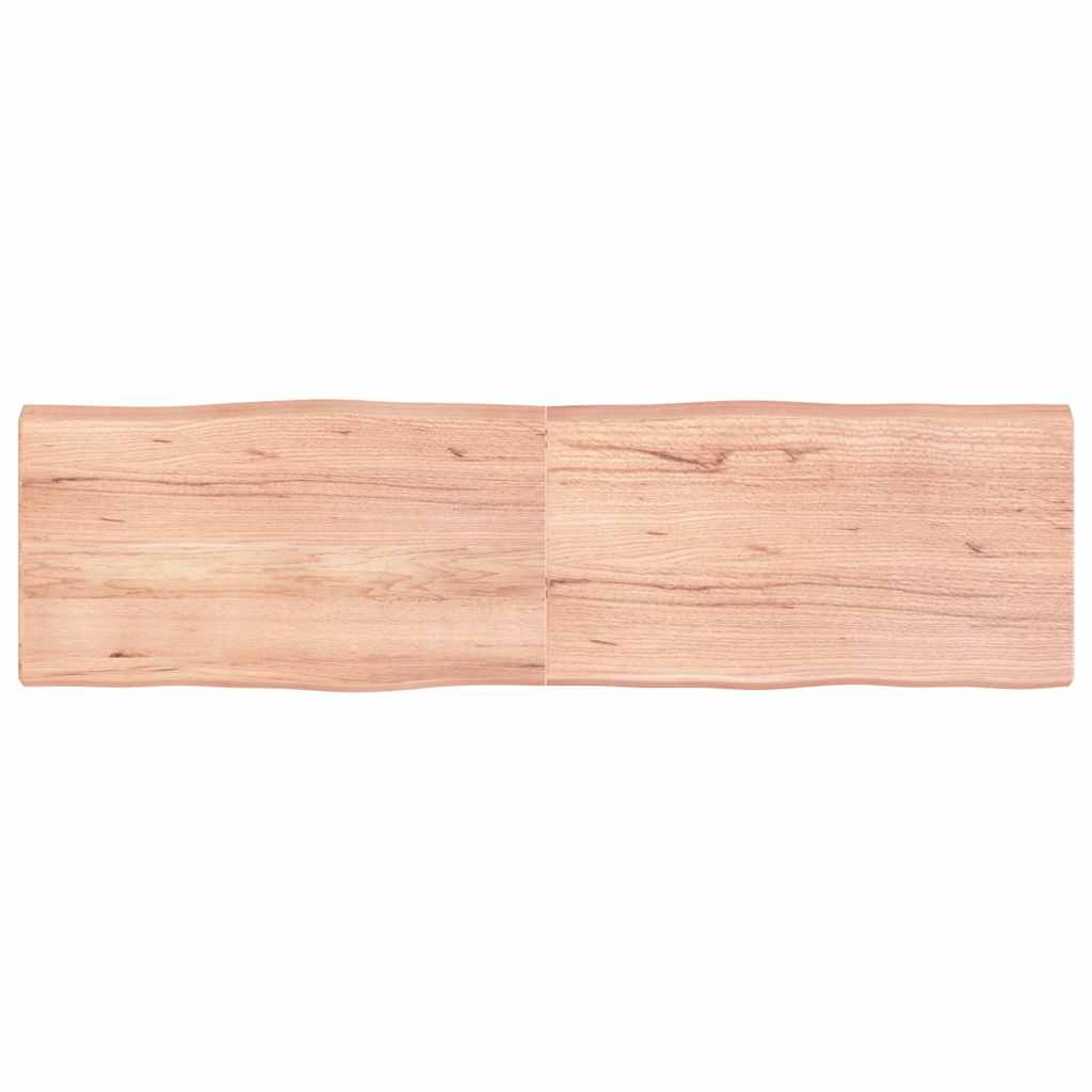 Table Top Light Brown 180x50x(2-6) cm Live Edge