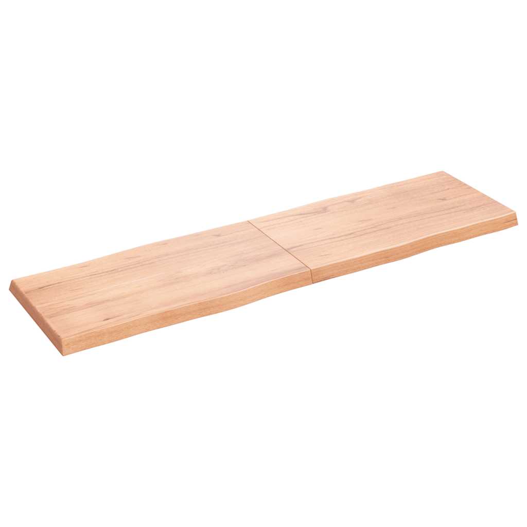 Table Top Light Brown 180x50x(2-6) cm Live Edge