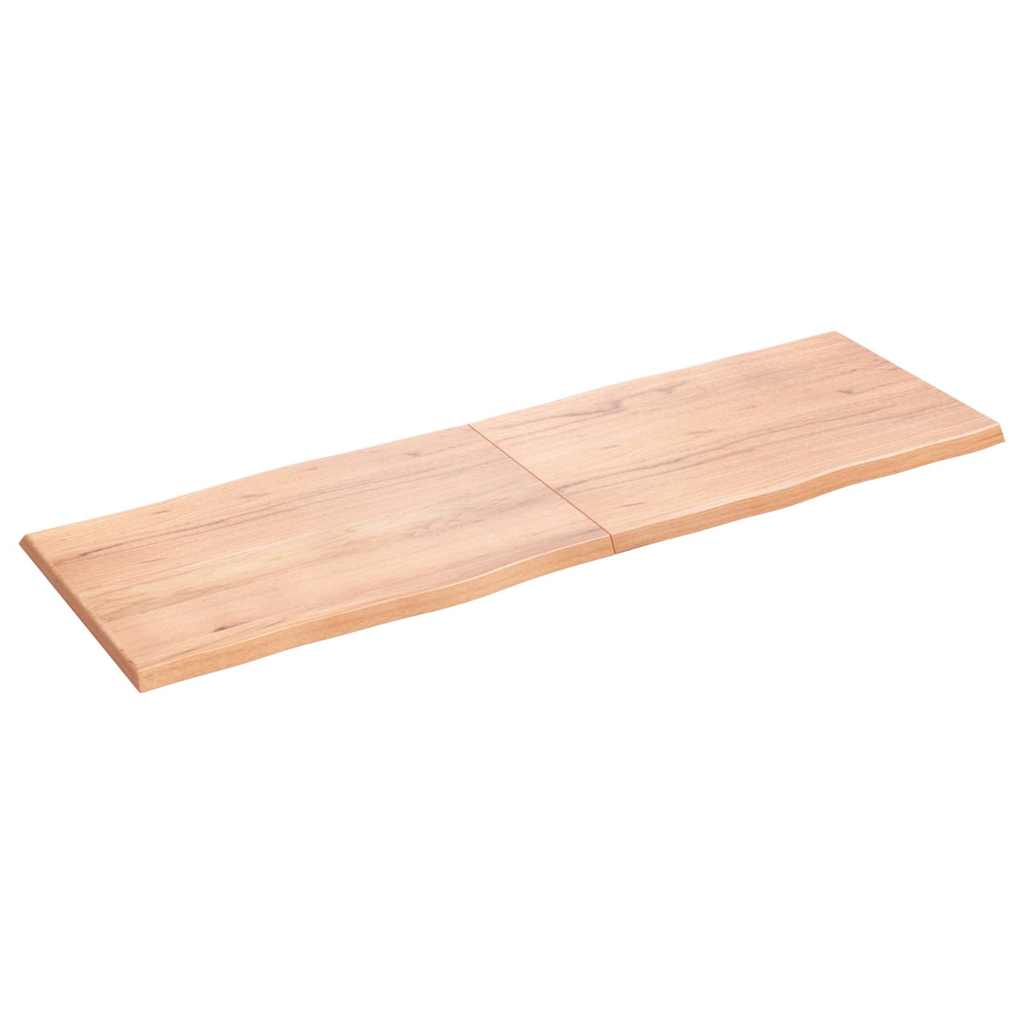 Table Top Light Brown 180x60x(2-4) cm Live Edge