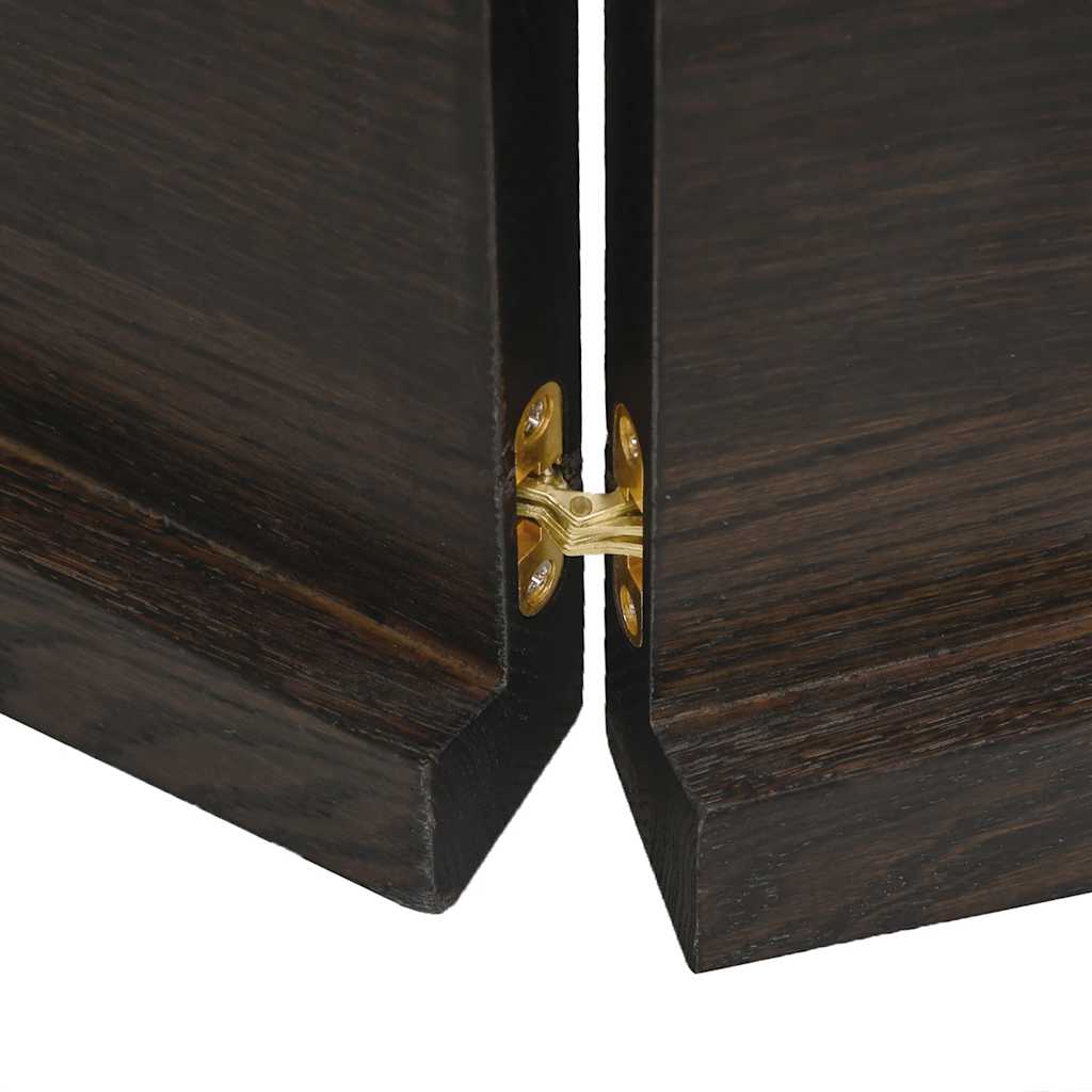 Table Top Dark Brown 120x60x(2-4) cm Live Edge