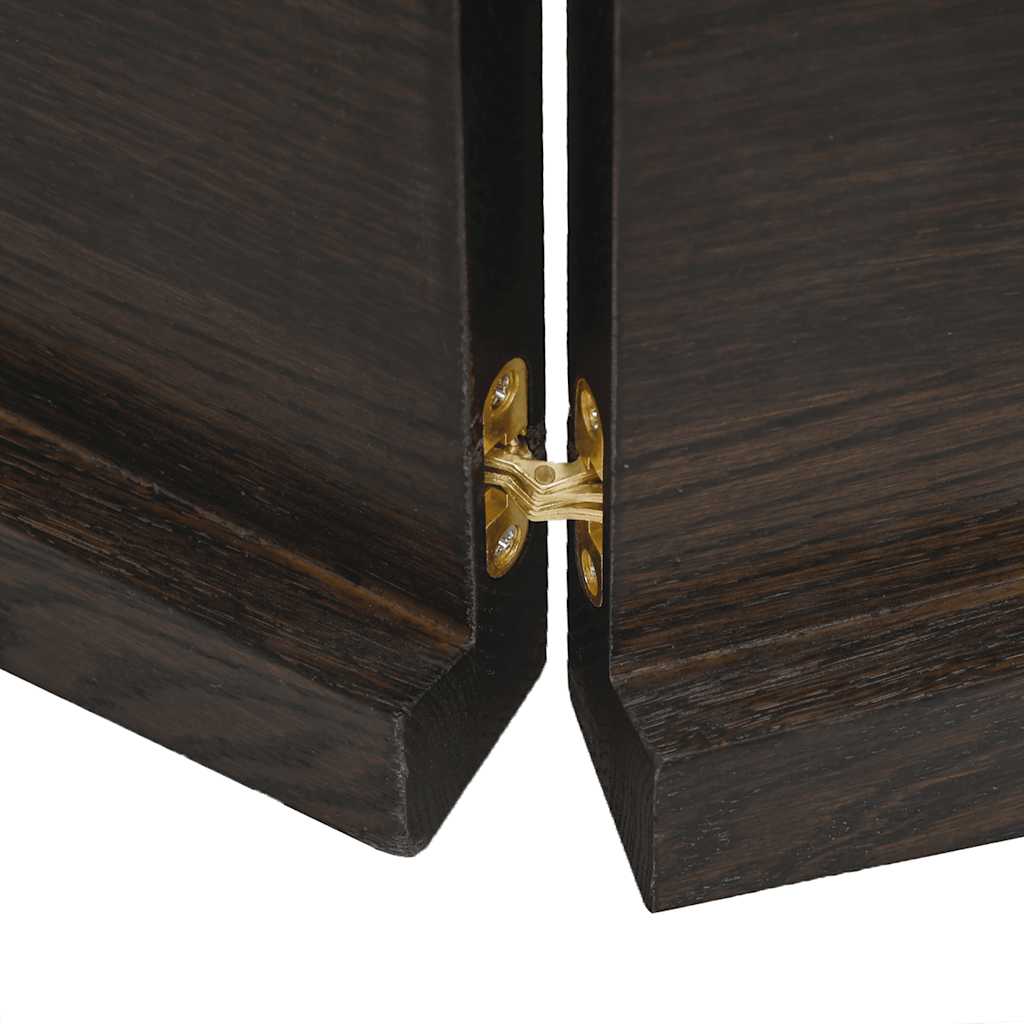 Table Top Dark Brown 140x40x(2-4) cm Live Edge