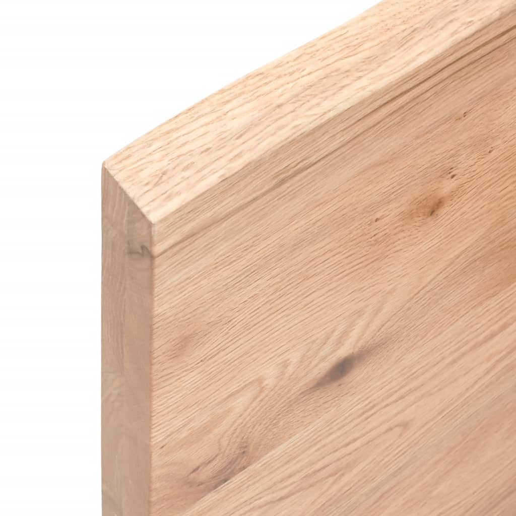 Bathroom Countertop Light Brown 40x60x4 cm Treated Solid Wood