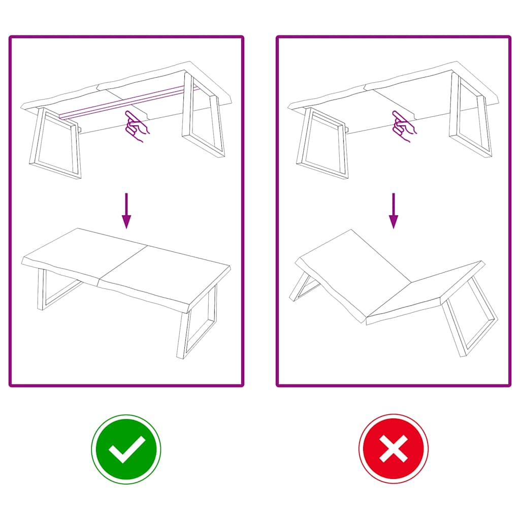 Table Top Light Brown 120x50x4 cm Treated Solid Wood Oak