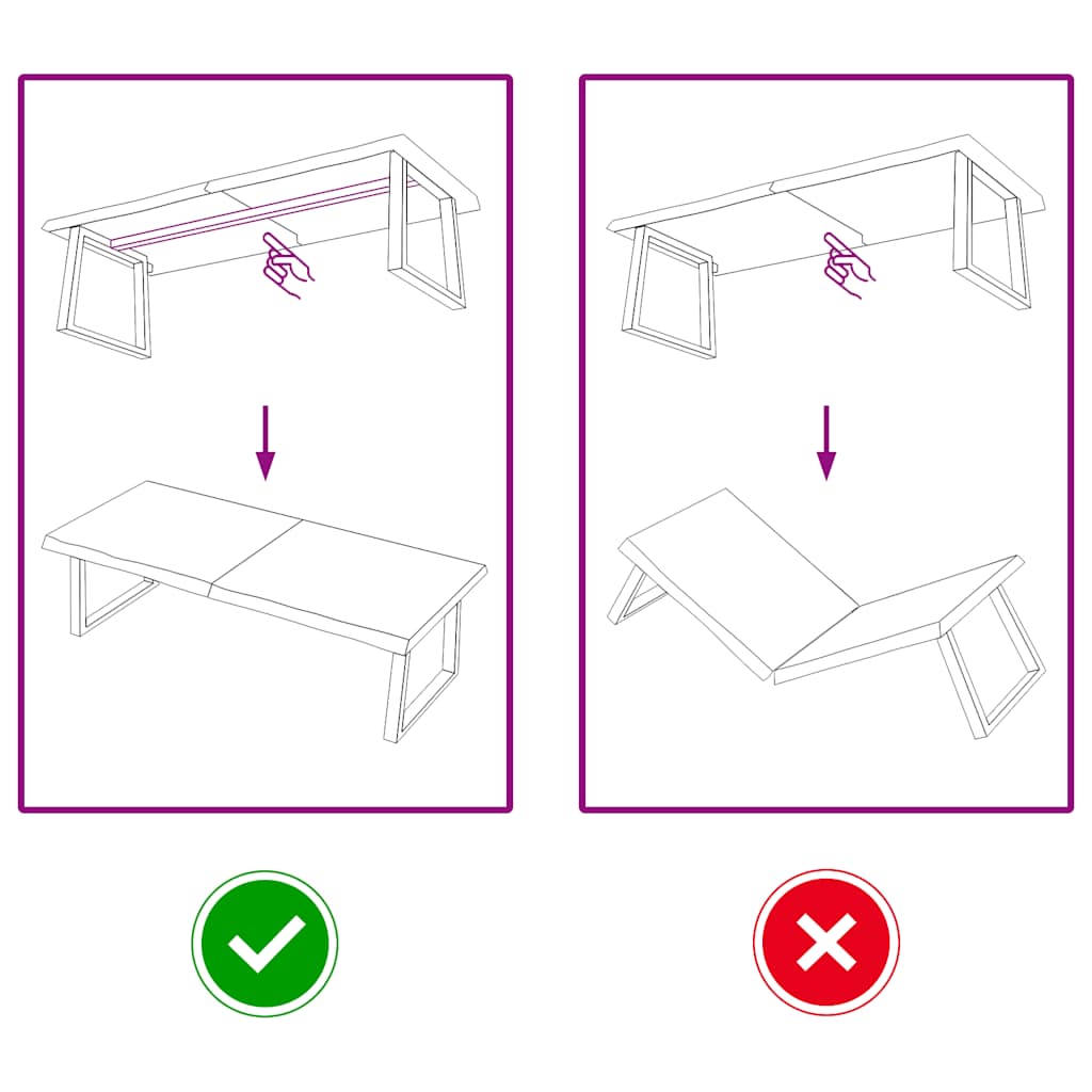 Table Top Light Brown 140x50x6 cm Treated Solid Wood Oak
