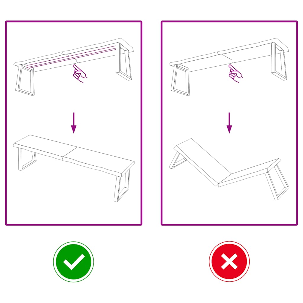 Table Top Dark Brown 160x40x4 cm Treated Solid Wood Oak
