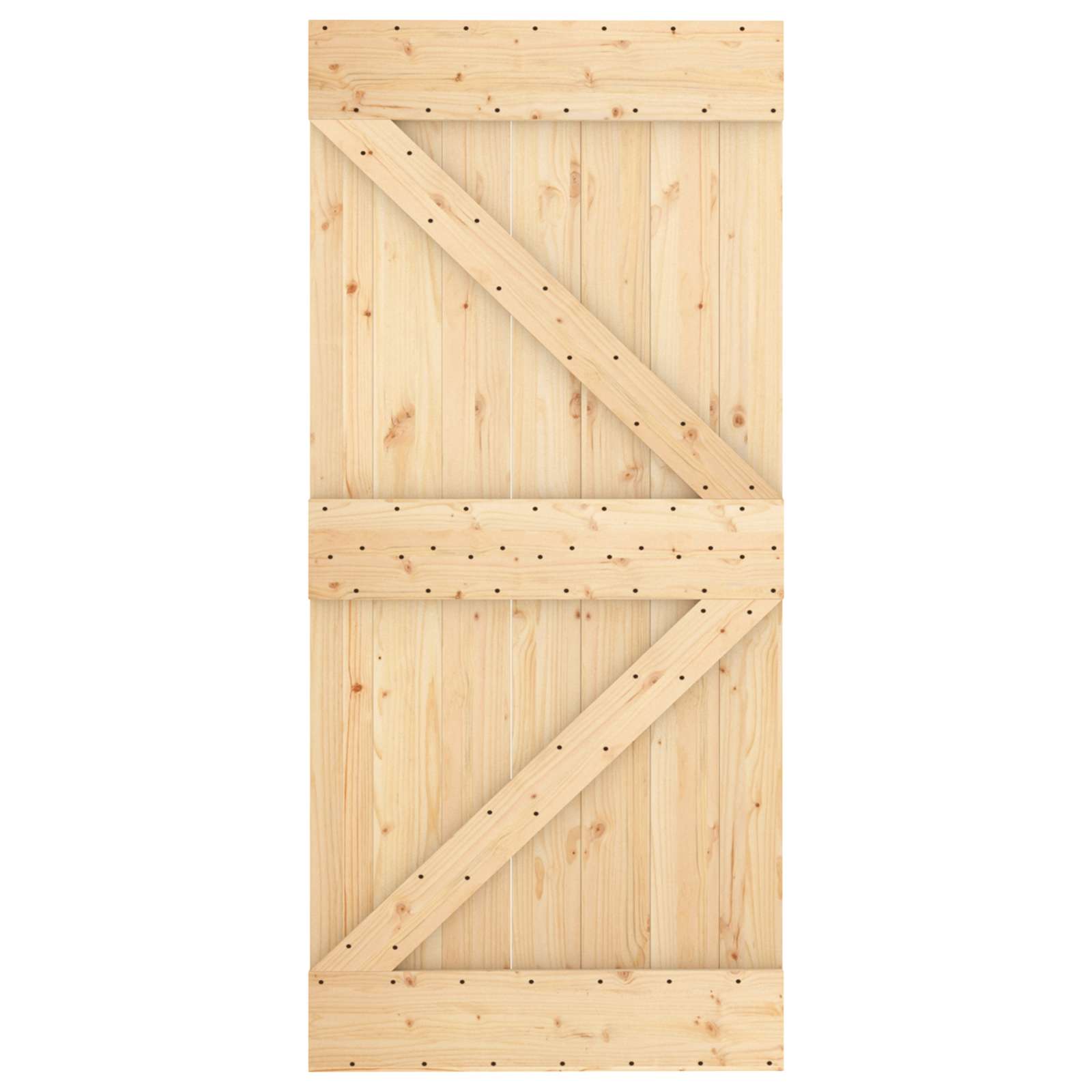 Door NARVIK Natural 95 x 210 cm Solid Pine Wood
