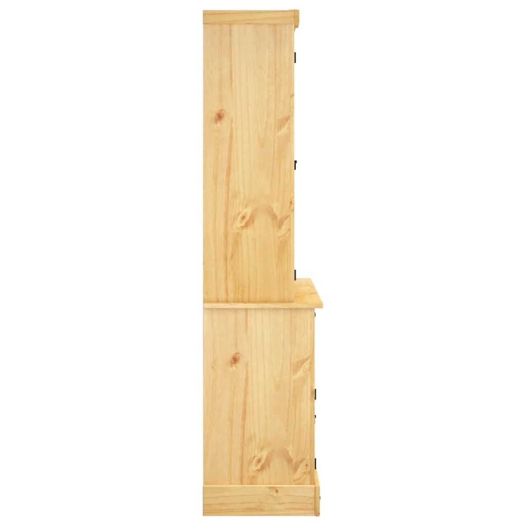 Highboard Corona Brown 112x43x191.5 cm Solid Wood Mexican Pine
