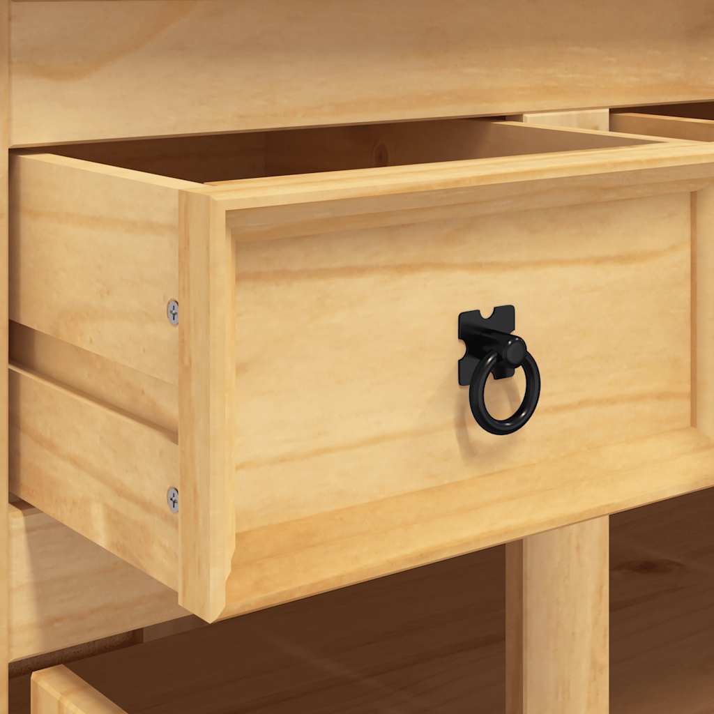 Highboard Corona Brown 112x43x191.5 cm Solid Wood Mexican Pine
