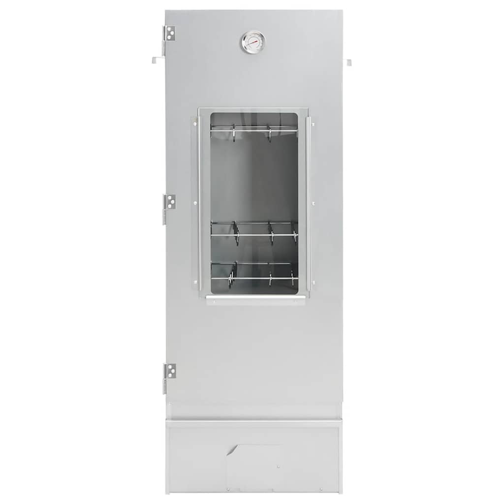 BBQ Oven Smoker with Wood Chips 44.5x29x110 cm Galvanised Steel