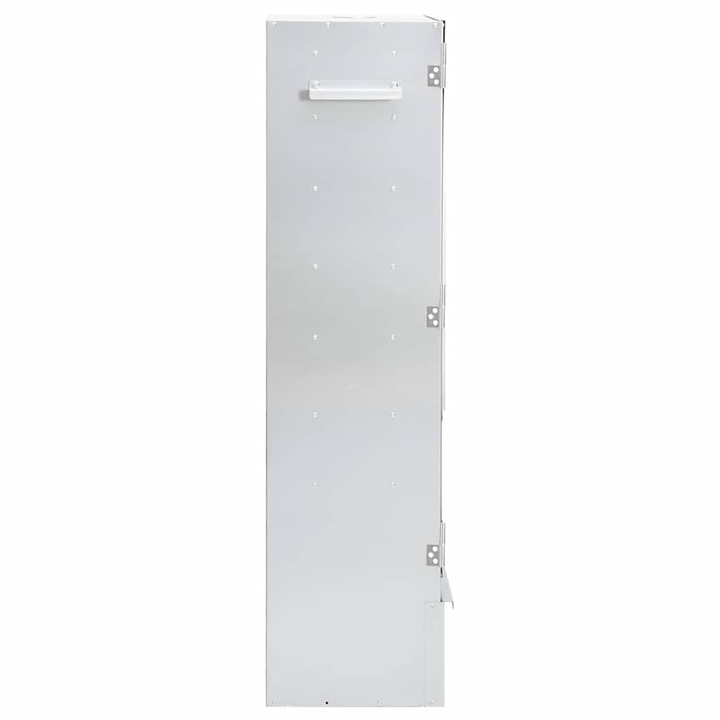BBQ Oven Smoker with Wood Chips 44.5x29x110 cm Galvanised Steel