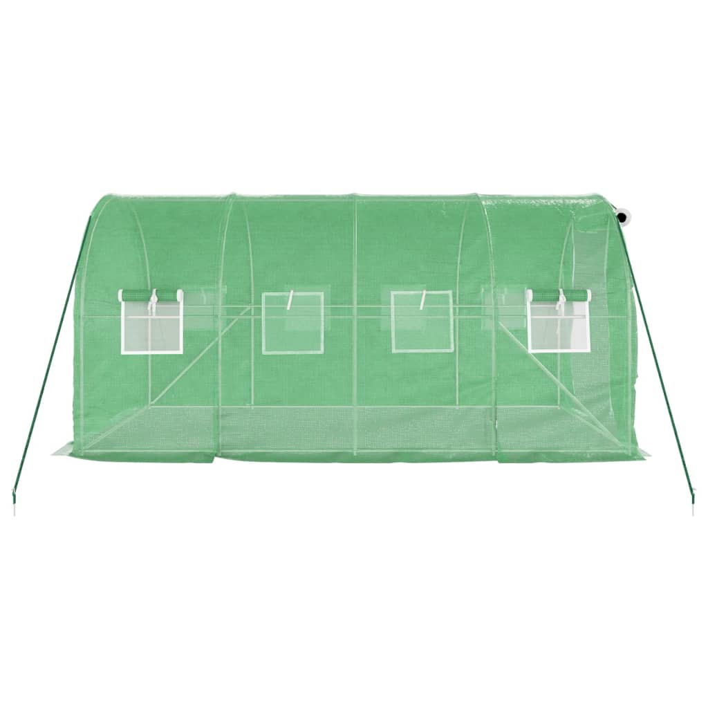 Greenhouse with Steel Frame Green 8 m² 4x2x2 m