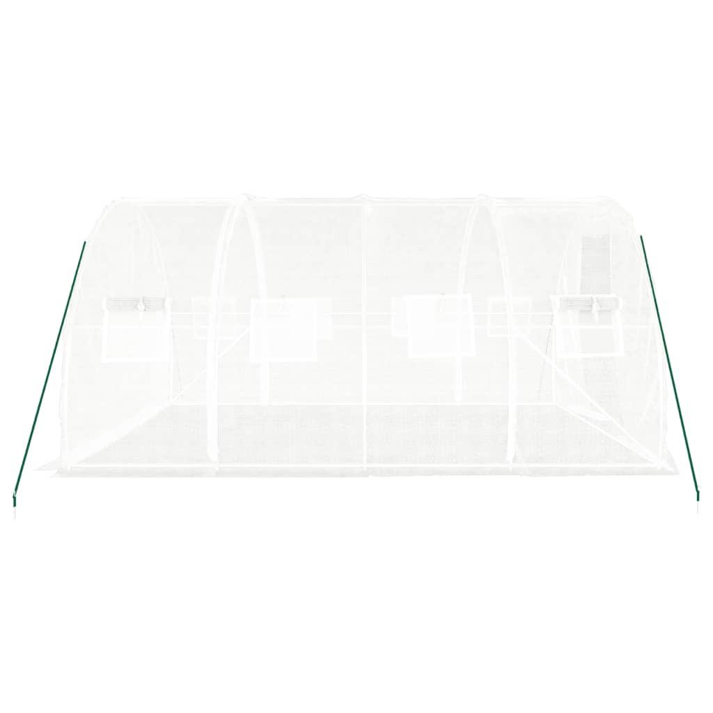 Greenhouse with Steel Frame White 12 m² 4x3x2 m