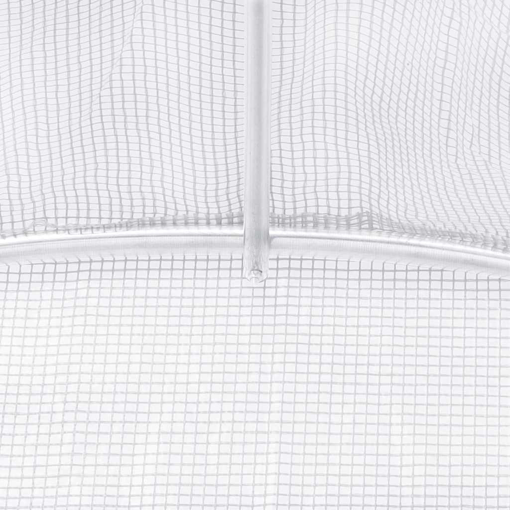 Greenhouse with Steel Frame White 120 m² 24x5x2.3 m