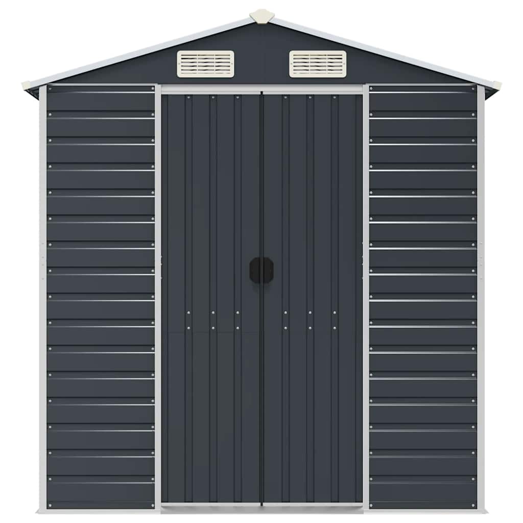 Garden Shed Anthracite 191x215x198 cm Galvanised Steel