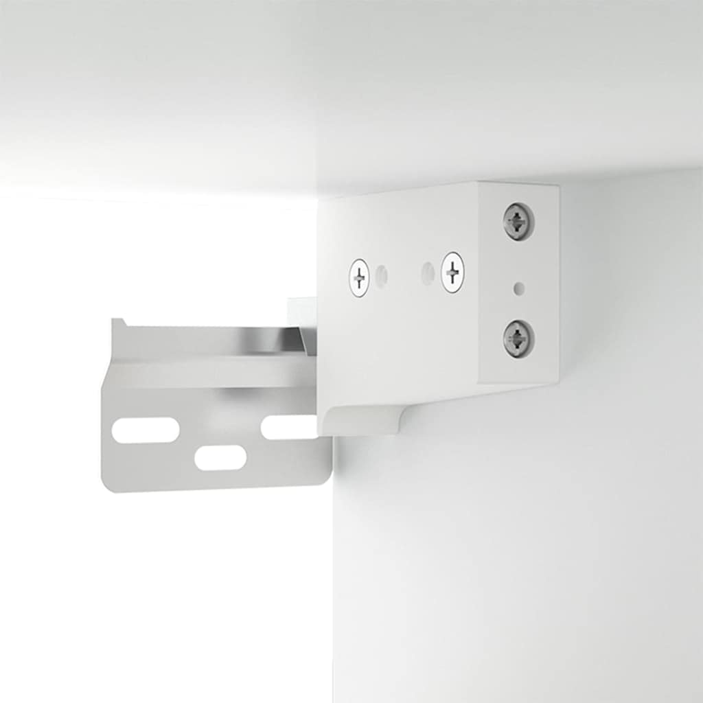 2 Piece Wall-mounted TV Cabinet Set White 100x34,5x40 cm