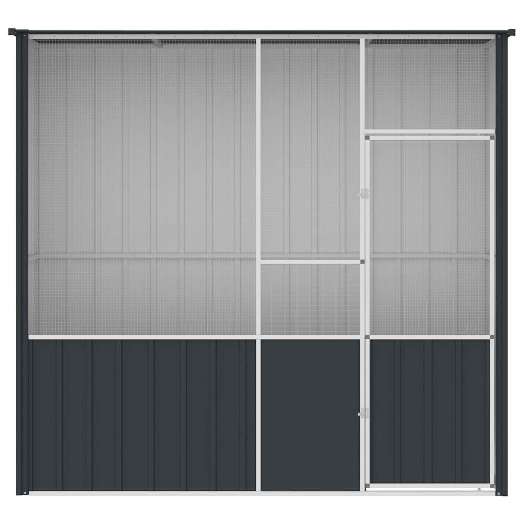 Bird Cage Anthracite 215x78x200 cm Galvanised Steel