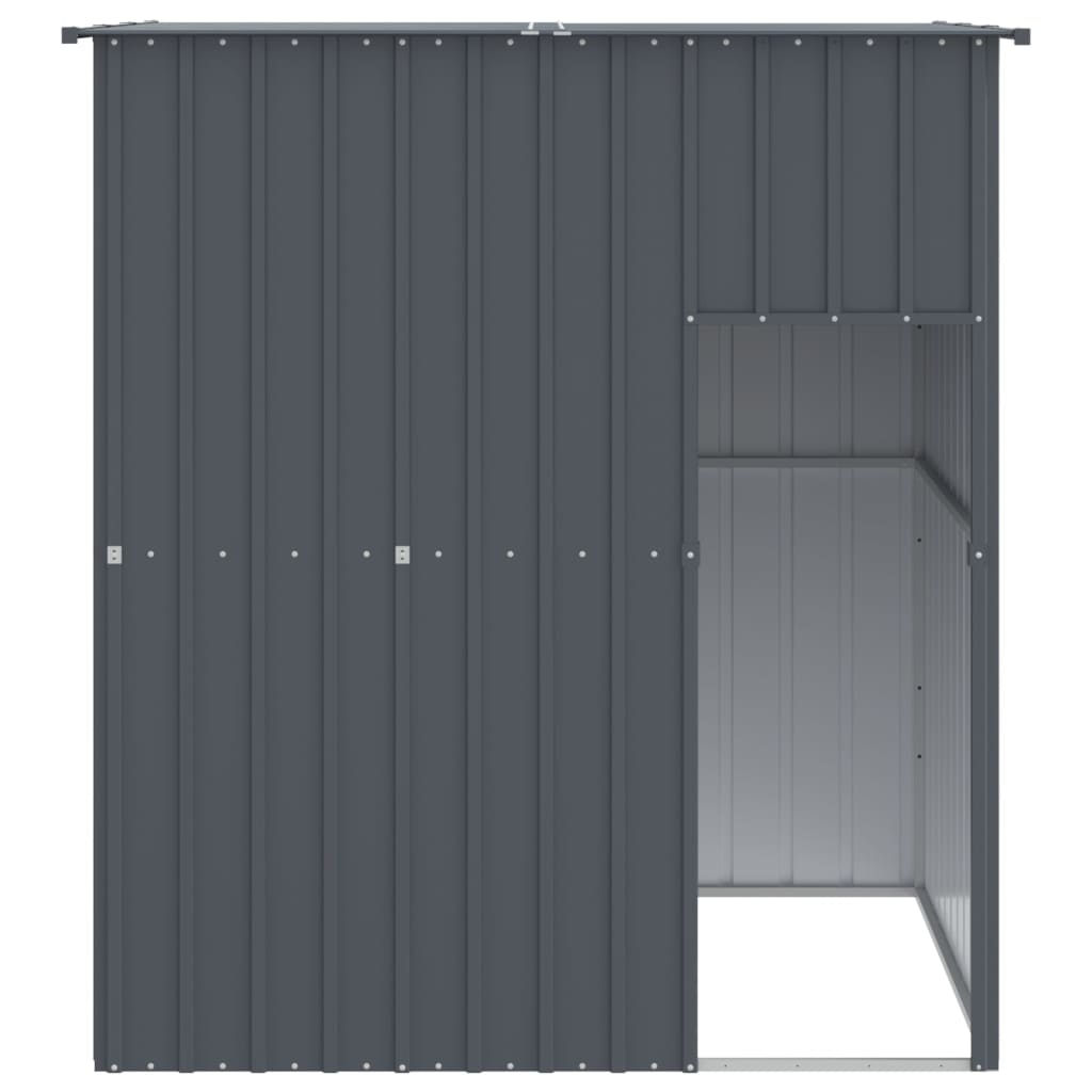 Dog House with Roof Anthracite 165x153x181 cm Galvanised Steel