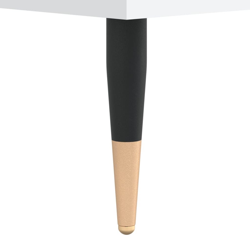 Bedside Cabinet White 40x35x47.5 cm Engineered Wood