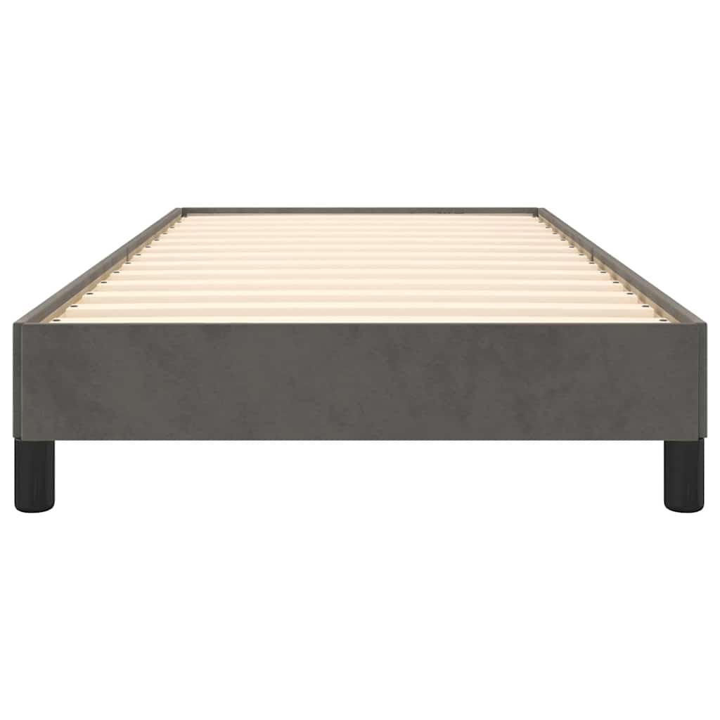 Bed Frame without Mattress Dark Grey King Single Velvet