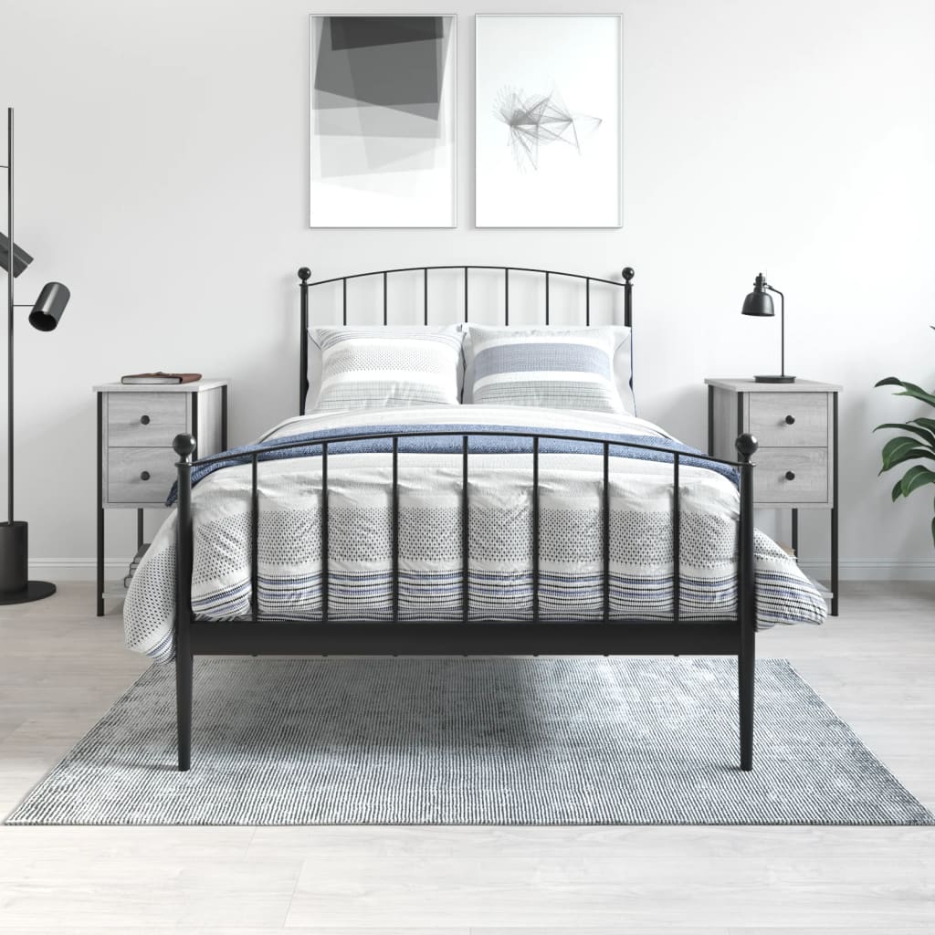 Bedside Cabinets 2 pcs Grey Sonoma 32x42x70 cm Engineered Wood