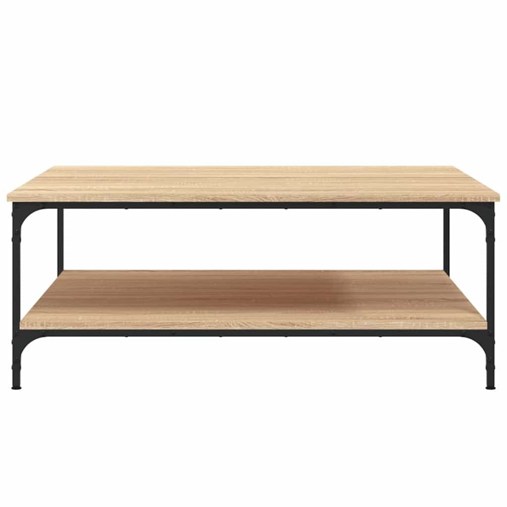 Coffee Table Sonoma Oak 100x100x40 cm Engineered Wood