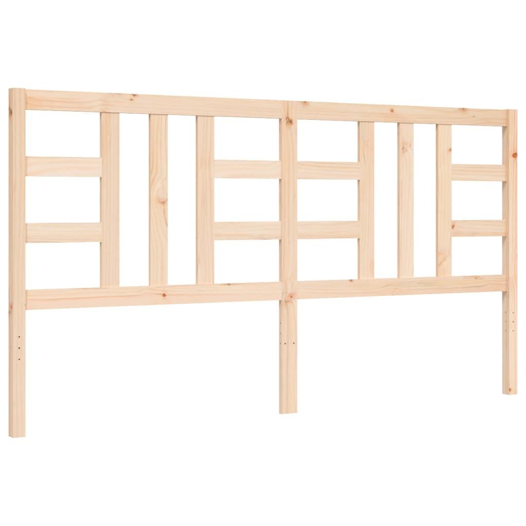 Bed Frame without Mattress 183x203 cm King Solid Wood