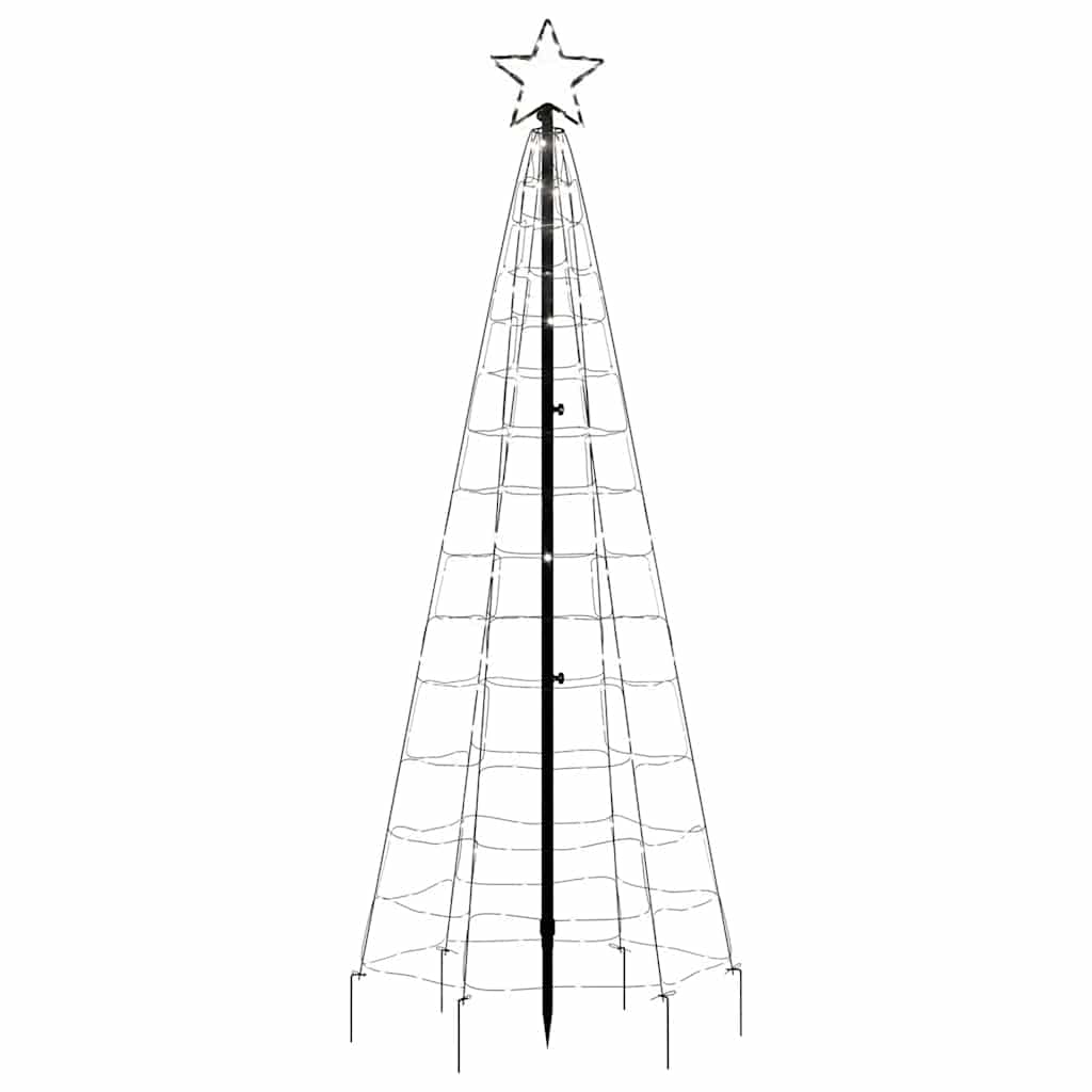 LED Christmas Tree with Spikes 220 LEDs Cold White 180 cm